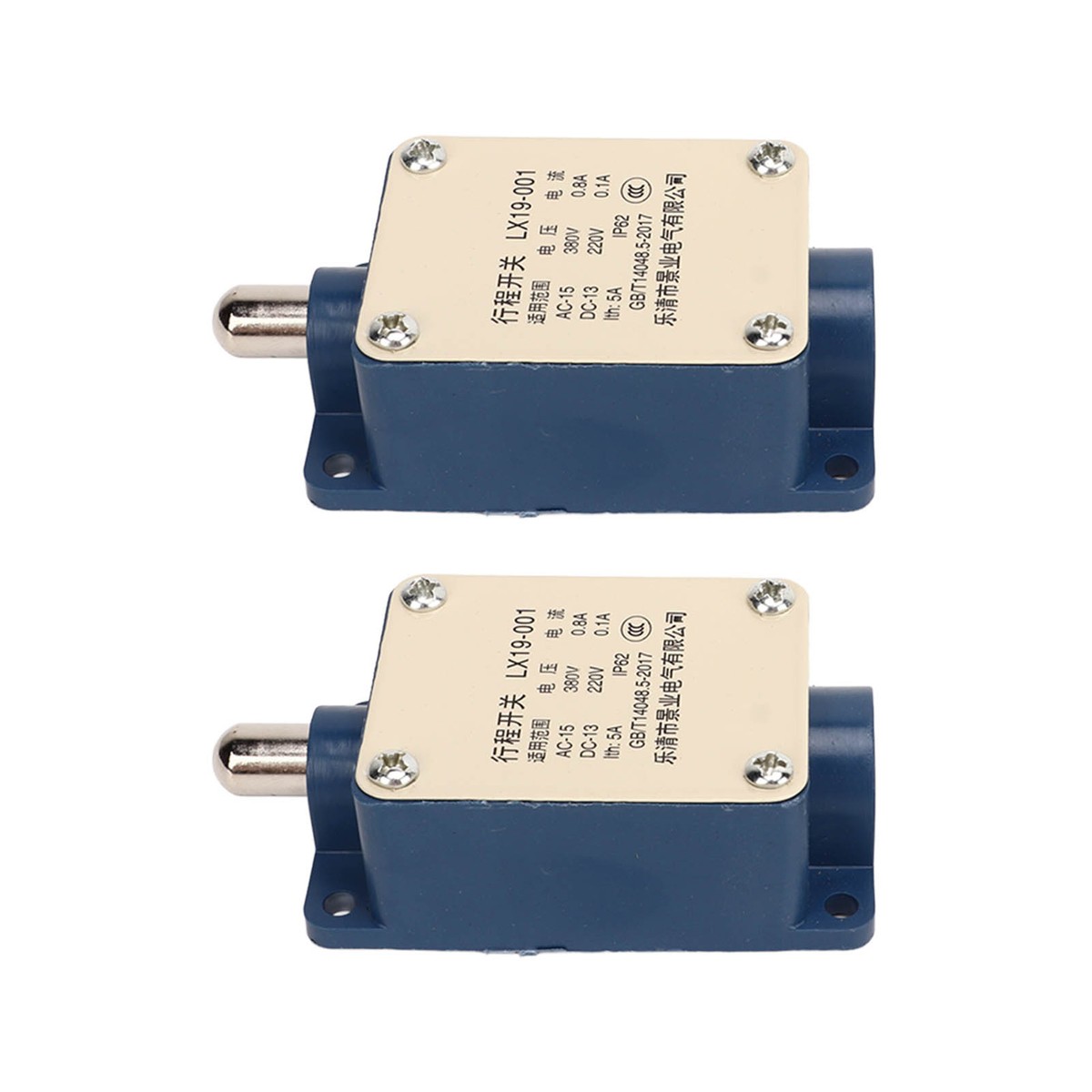 2Pcs Travel Switch LX19 001 AC380V DC 220V 5A Limit Switch