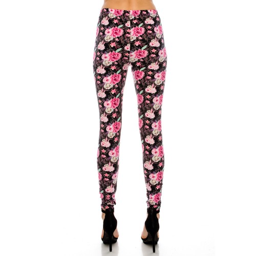 Leggings largos estampados para mujer de largo completo elásticos de material cepillado suave - Imagen 24 de 55
