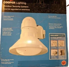 Cooper RC100MVW White Bayside 100 W Mercury Vapor Outdoor Security Lantern