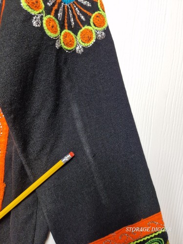 Giacca donna bohemien piccola multicolore patchwork floreale banjara ricamata - Foto 6 di 12