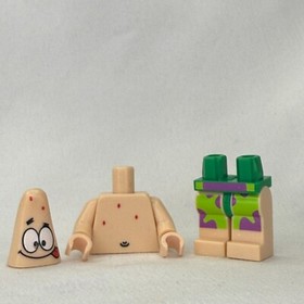 LEGO SpongeBob SquarePants Patrick Minifigure Tongue Out 3833 Krusty Krab bob022