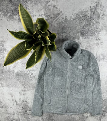 Vintage The North Face TNF Mohair Gorpcore Women Grey Fleece Zip Light Jacket