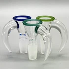 Assorted Color Lip Giant Horn Funnel Glass Slide Bowl 14mm Tobacco Hookah Bong
