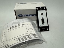 Crestron 6503382 MP-WP130-W Media Presentation Wall Plate VGA w/ Stereo Audio
