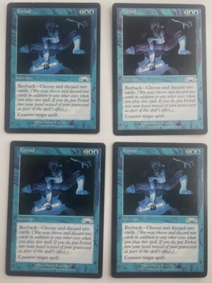 4 x Forbid / Absage  - EXODUS -  englisch ** Playset **  Counter  ** 1998 **