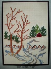 WINTER simple easy cross stitch kit