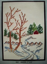 WINTER simple easy cross stitch kit 