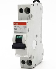 ABB Miniature Circuit Breaker SN201L-C6 1P+N