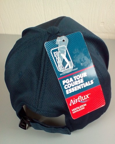 NUEVO PGA Tour Airflux MicroMesh Sombrero de Golf Azul Marino Gorra Ventilada Ajustable con Etiquetas - Imagen 4 de 7