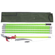 New Manual 19 Feet Tree Pole Pruner Tree Saw Palm Tree Trimmer Pruner Cutter 