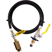 Refill Vehicle Tank(bayonet) from LPG Propane gas bottle cylinder 5/8" POL