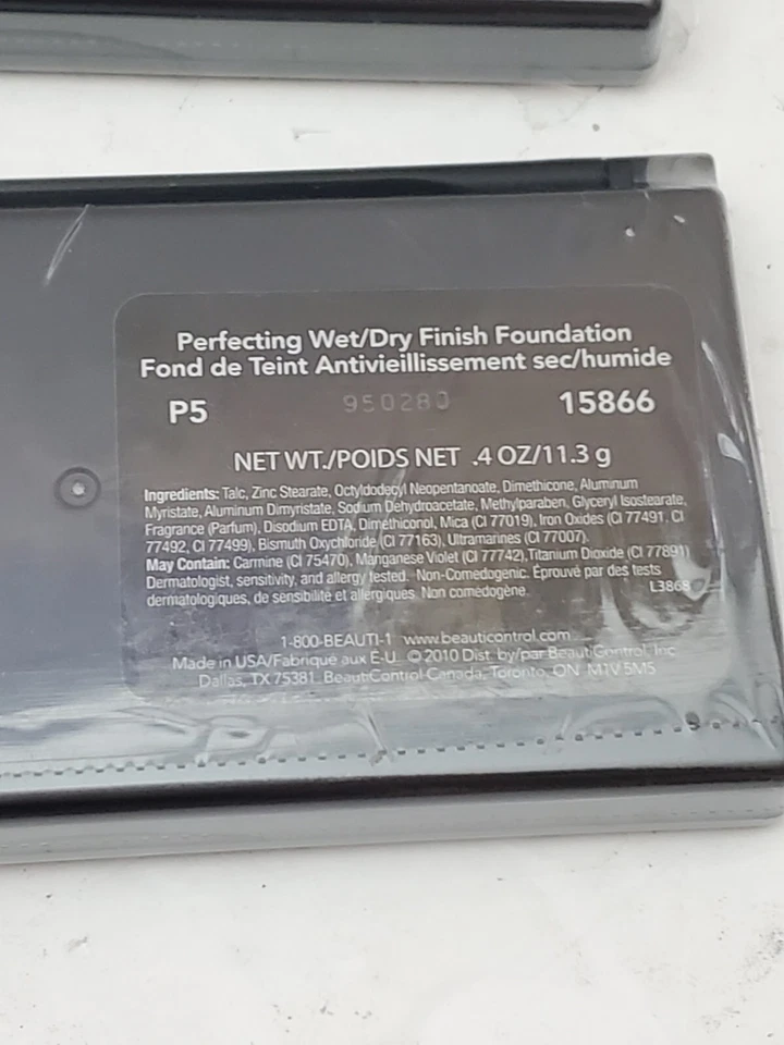 Beauticontrol Perfecting Wet/Dry Finish Foundation P-5 (2 Pack) New Sealed!  - Image 3 of 4
