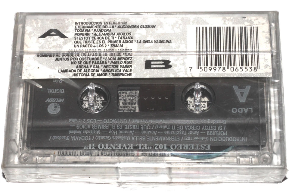 El Evento II Estereo 102 - Latin Pop (Cassette Tape 1991) NUEVO NEW SEALED - Image 2 of 4