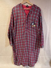 Vintage Looney Tunes Long Sleeve Nightgown M/L Tweety, Sylvester Plaid
