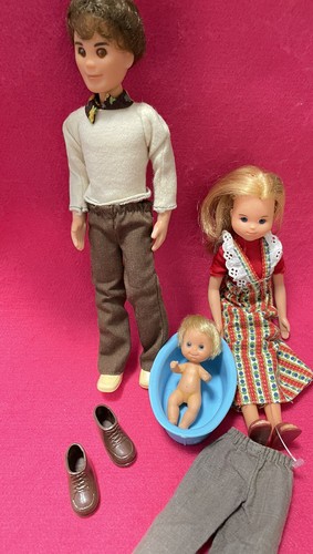 Barbie : vintage Mattel Mommy Daddy Baby Family SunShine Sonnenschein Familie 2 - Bild 2 von 4
