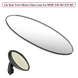 For BMW E46 M3 E39 M5 Oval Rear View Mirror Auto Dimming Replacement