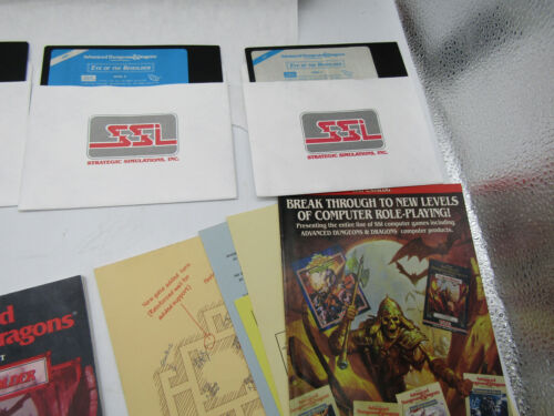 IBM OFFICIAL Advanced Dungeons & Dragons Eye of the Beholder PC Game 5.25” - Picture 4 of 5