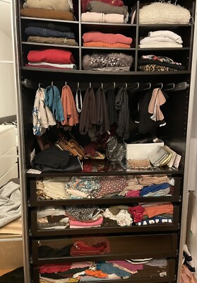 Ikea Pax Schrank mit Innenleben schwarz/ braun