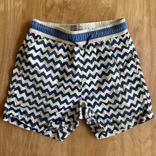 Scotch & Soda BluePort Boys Mid Length Swim Trunks Yellow Blue Size 8 3pc Lot - Picture 6 of 9