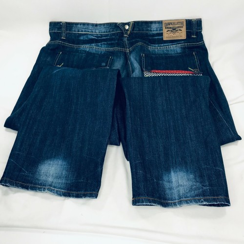 Jeans Crown Collective Denim Hip Hop Patinador Urbano Calle Envejecido Para Hombres 44 x 33 - Imagen 4 de 12