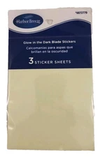 HARBOR BREEZE glow in the dark star/moon/comet sticker assort-3 sheets #4872779