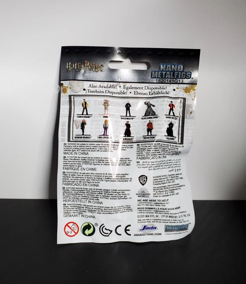 Harry Potter Jada Nano Figuras de Metal Mundo Mágico Misterio Mini Figuras Nuevas/Selladas Foto 2 de 3