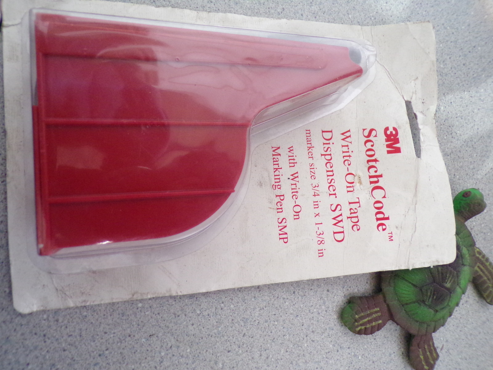 NEW 3M Scotchcode Write On Tape Dispenser SWD W/ Write On Marking Pen