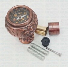 Copper Antique Compass on Top Knob Handle Only for Wooden Walking Stick Cane