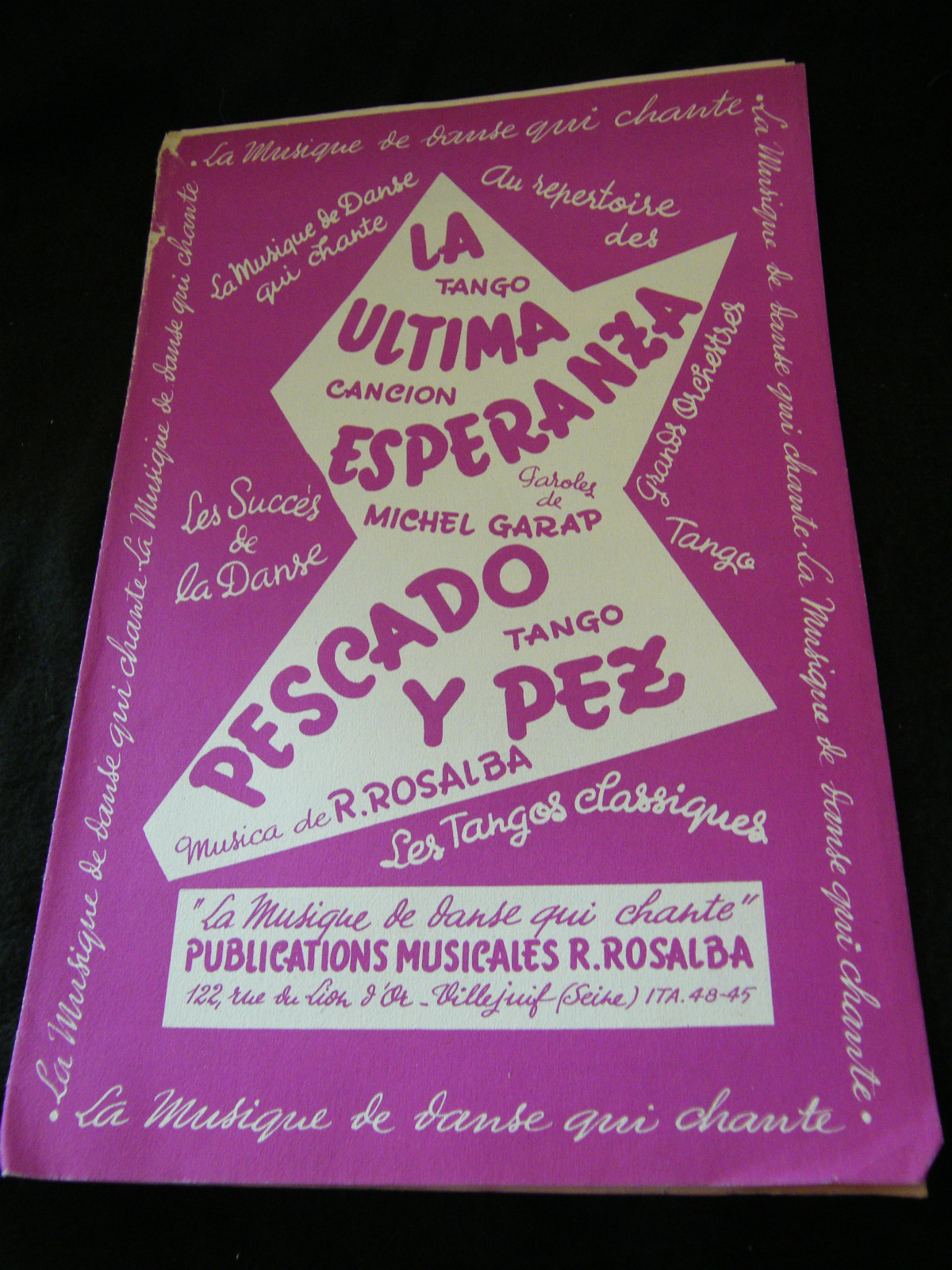 Partition La Ultima Esperanza Michel Garap Pescado Y Pez Rosalba Music Sheet
