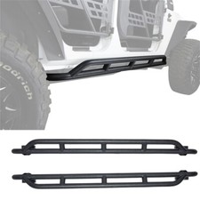 2pcs Black Tubular Nerf Bar Side Step For 2007-2018 Jeep Wrangler Jkjku 4 Door 2pcs Black Tubular Nerf Bar Side Step For 2007-2018 Jeep Wrangler Jkjku 4 Door