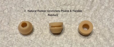 3 NEW  TURNTABLE MOTOR GROMMETS FOR BSR MCDONALD UA10 RECORD CHANGER PLAYER