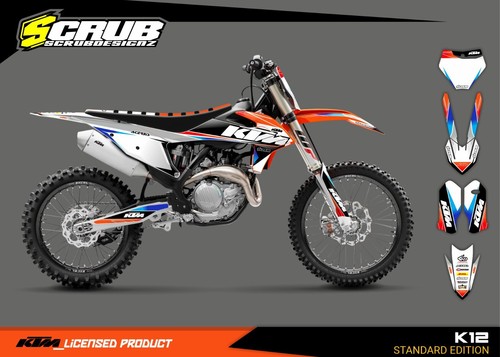 Plastics + Graphics KTM 2019 2020 2021 2022 SX SX-F XC XC-F applied - Picture 6 of 12