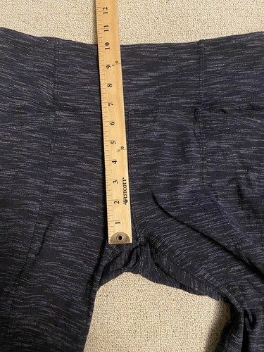 Athleta Medium Heathered Gray Leggings Pants Pockets Front And Rear 28” Inseam - Picture 11 of 12