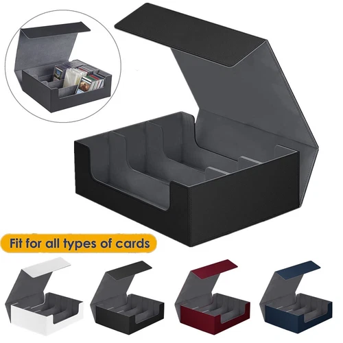 Card Deck Storage Box 1800+ Card Deck Holder Box Trading Card Storage Box Magnet - Picture 1 of 33