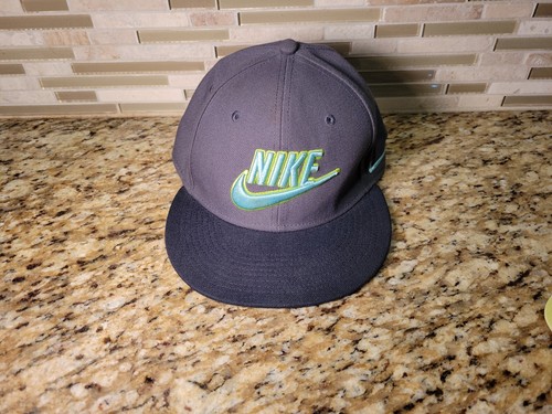Nike True Hat Cap SnapBack Swoosh Adjustable Golf Grey One Size Fits All - Picture 13 of 13