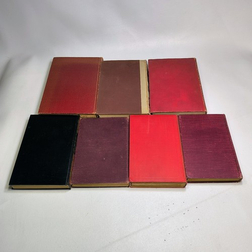 Antique Early 1900s Red Burgundy Lot of 7 Hardcover Books Great Decor Staging - Picture 5 of 13