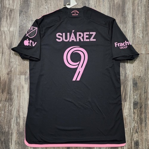2024 Adidas Inter Miami FC Away Soccer Jersey Luis Suarez Men L Uruguay Barcelon - Afbeelding 1 van 7