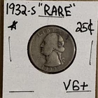 1932-S Washington Quarter Coin Rare Collectible