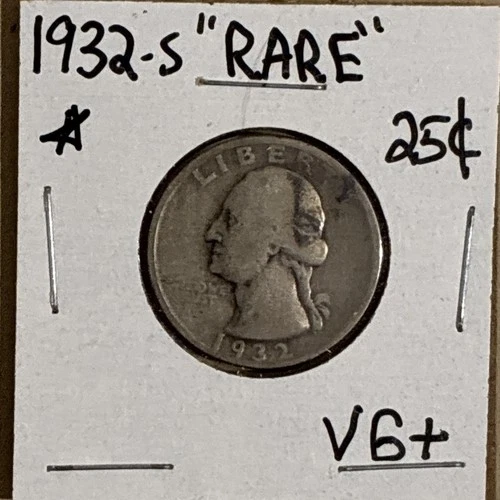 1932-S Washington Quarter Coin Rare Collectible