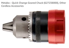 Original Metabo  Keyless Drill Chuck Quick 13mm 6.27238 NEW!
