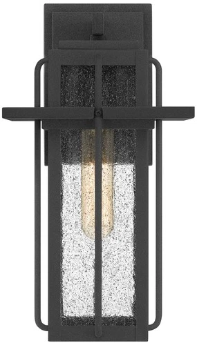 Quoizel Randall 13" High Mottled Black Outdoor Wall Light - Picture 4 of 6