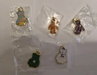 Vintage 90's Lot of 5 Ty Beanie Baby Bear Charms