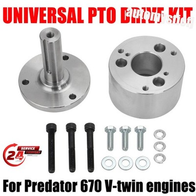 For Predator 670 V-twin Engines Universal Flywheel PTO Drive Kit Silver Shaft US