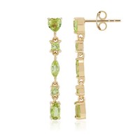 Ohrringe Aus Vergoldetem Silber Mit Peridot Aus Burma