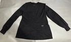 PO Medium Black Cherokee Scrub Snap Warm Up Jacket WW310 Dental Vet Nurse — photo 1