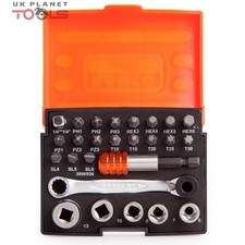 Bahco BAH2058S26 2058/S26 1/4" 26 Piece Ratchet Socket Bit Set