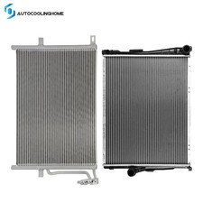 Cooling Radiator And Ac Condenser For 2001-2005 Bmw 320i 2000 Bmw 323ci