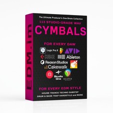 113 Cymbal One Shots Sample Pack Wav for FL Studio, Ableton Live, Logic Pro