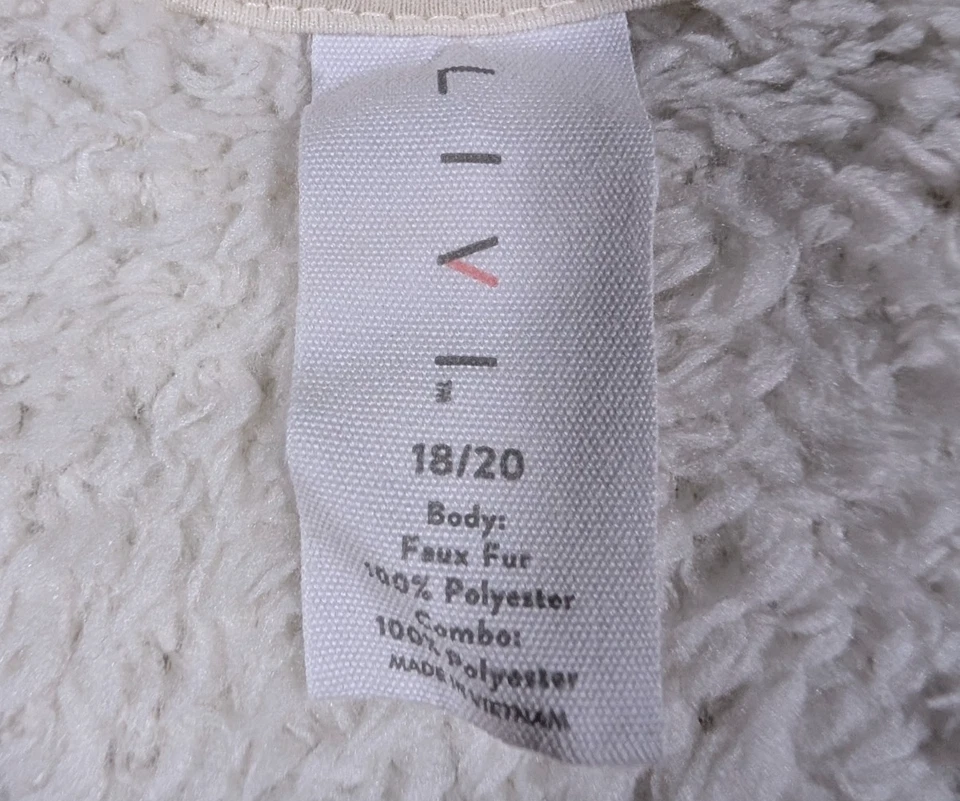 Pullover polar Sherpa suave manga larga Lane Bryant Livi talla grande 18/20 Foto 4 de 4