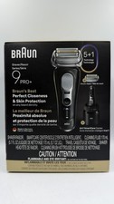 Braun Series 9 PRO Electric Shaver Wet Dry Auto Cleaning Dock 9660CCPS Black